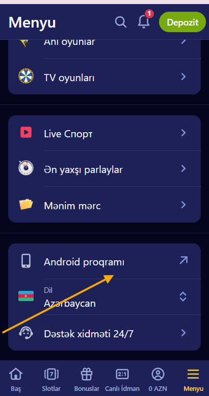 Android üçün mobil tətbiqi necə yükləmək olar