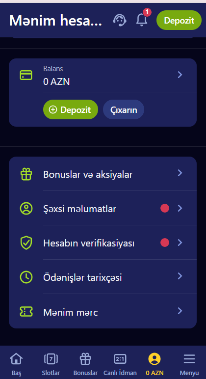 Nomad-da Qeydiyyat